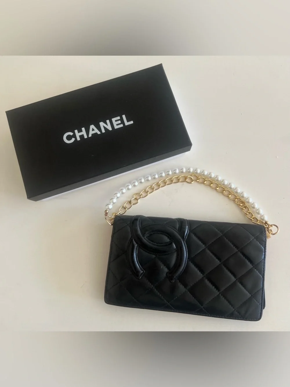 Chanel CAMBON Bifold wallet with Crossbody/Top Handle Chain